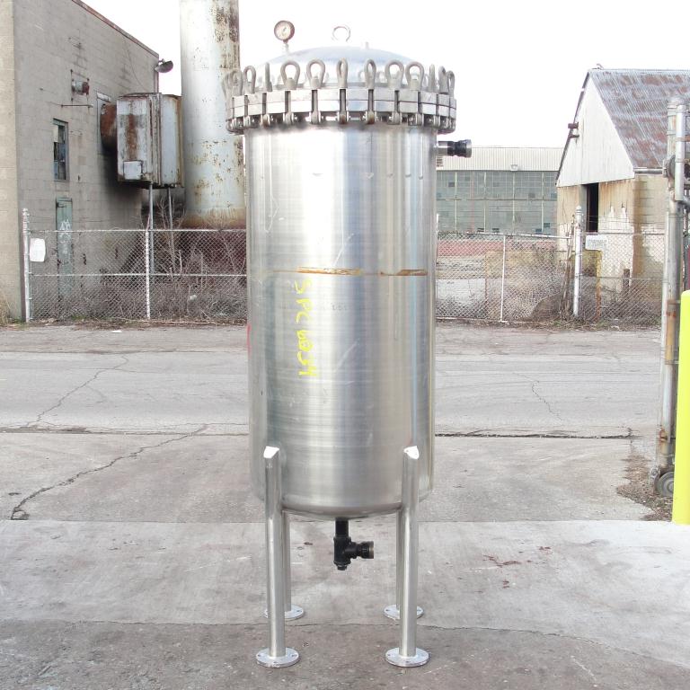 Filters 110 gallon Brighton basket strainer (single), Stainless Steel
