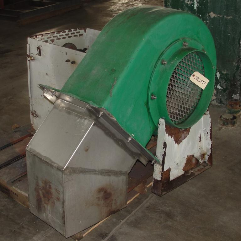 Blower 3500 cfm centrifugal fan Hartzell model 41-15-GL3, Fiberglass