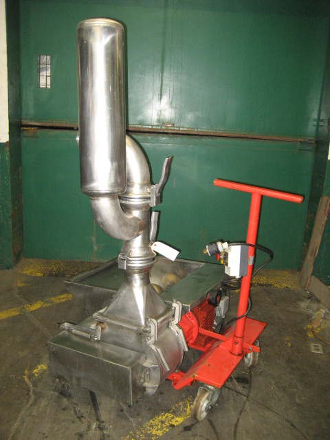 Pump 9 inlet Volupompa positive displacement pump 5.5 hp, Stainless Steel Wine Must Pump