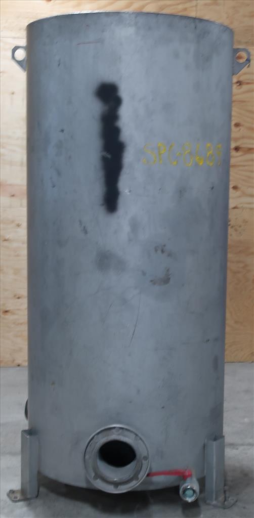 Tank 350 gallon vertical tank, Stainless Steel, flat bottom