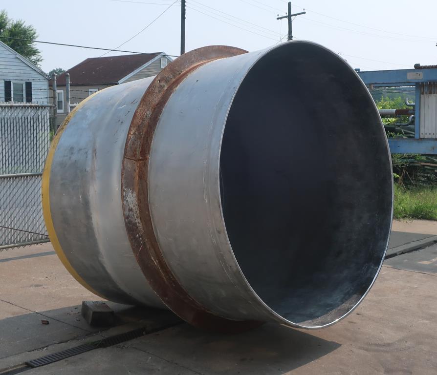 Tank 1500 gallon vertical tank, Stainless Steel, dish bottom