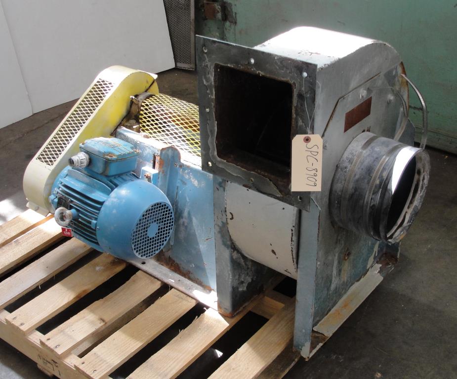 Blower 700 cfm centrifugal fan Cincinnati Fan model ORB-9, 3 hp, CS