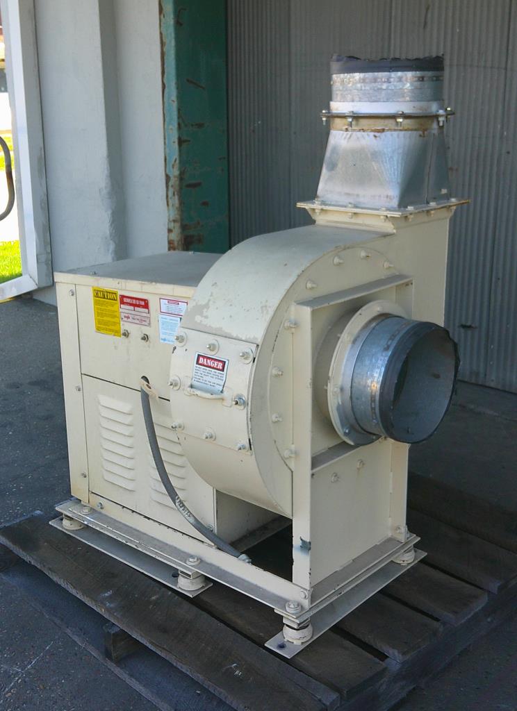 Blower 2472 cfm centrifugal fan New York Blower size F-11259-115-M-51C model 194 Series 20 GI Fan, 10 hp, CS