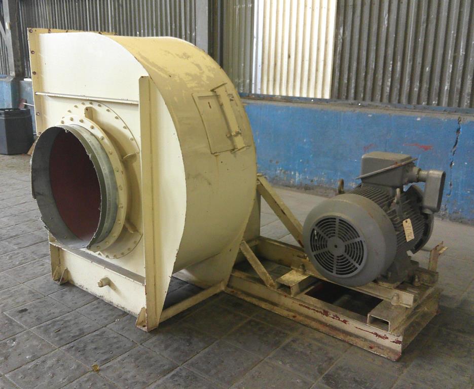 Blower 17,660 cfm centrifugal fan Sinco Machine Mfg. model TR-6S2R1, 100 hp, CS