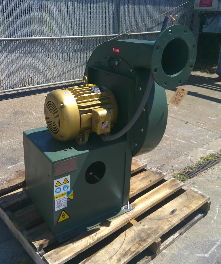 Blower 2,000 cfm centrifugal fan New York Blower size ARR-4 15 hp, CS