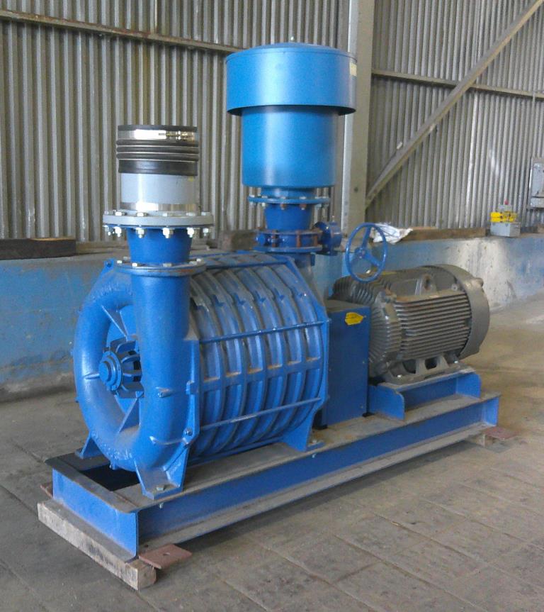 Blower 3,000 cfm multistage centrifugal blower, National Turbine, 200 hp