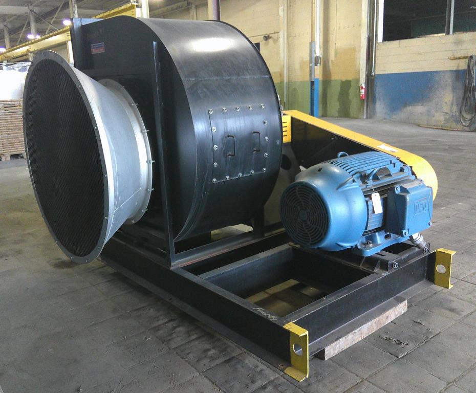 Blower 36,000 cfm centrifugal fan Chicago Blower size 365 125 hp, CS