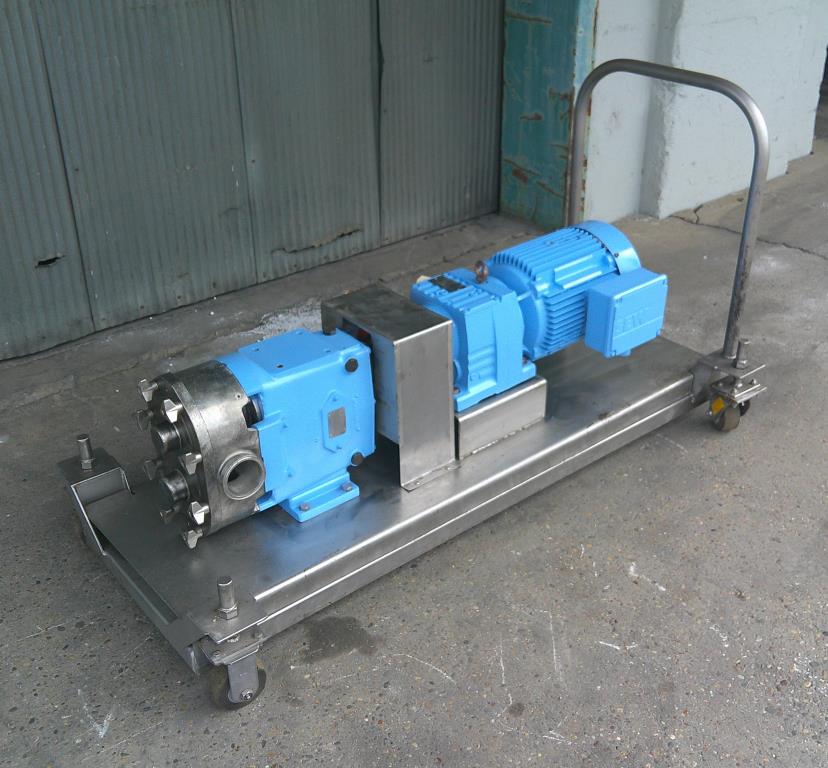 Pump 3 inlet Waukesha positive displacement pump Stainless Steel Contact Parts