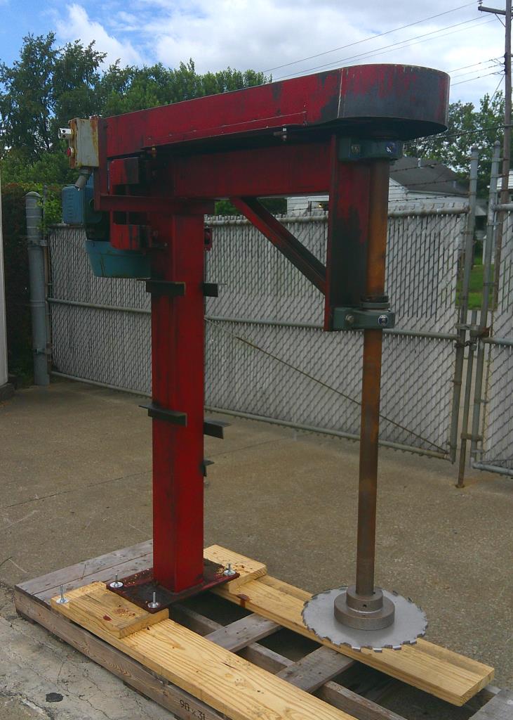 Mixer and Blender 15 hp disperser, no lift, stationary style