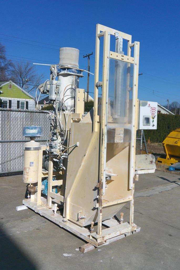 Filler 50 lbs capacity Packaging Systems International valve bag filler model 780, about 3 bpm