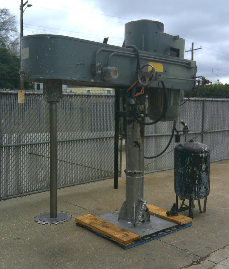 Mixer and Blender 50 hp Hockmeyer disperser, air over oil lift, variable speed drive